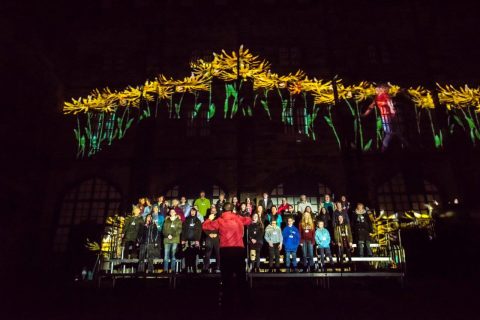 Trespass at Lancaster Castle by imitating the dog, 2017. Image Credit Robin Zahler