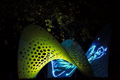 Butterfly Transformation at The Storey Gardens by the Institute of Architecture Design, South China University of Technology, 2017. Image Credit Robin Zahler