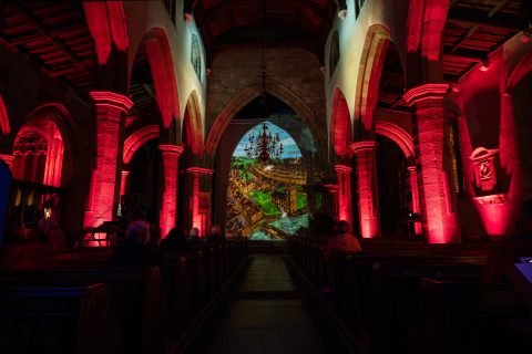 Blink and You Miss It by 2099 Studios, leo&hyde. Light Up Lancaster 2025, image by Robin Zahler