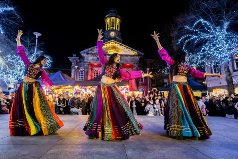Preston Mela. Light Up Lancaster 2025, image by Robin Zahler