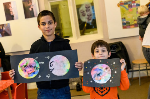 ORBIT workshop with Roisin Brennan at Light Up Lancaster 2019 Credit Robin Zahler